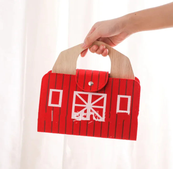 Montessori Barn-Themed Wooden Set