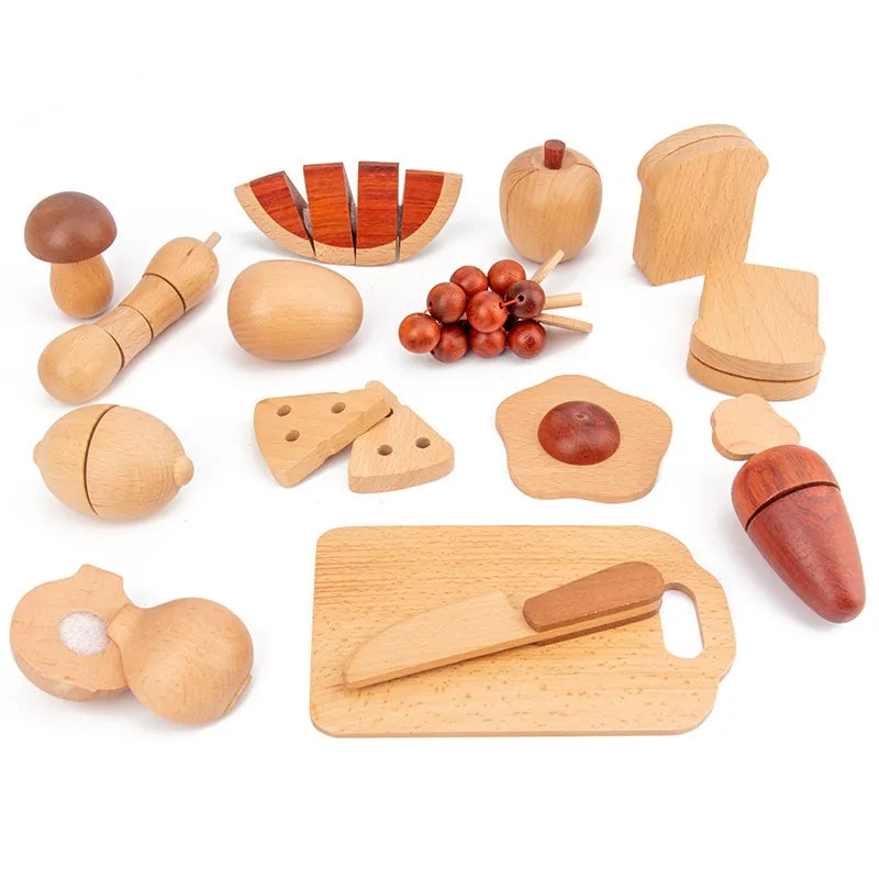 Montesori Log Wooden Kitchen Toy