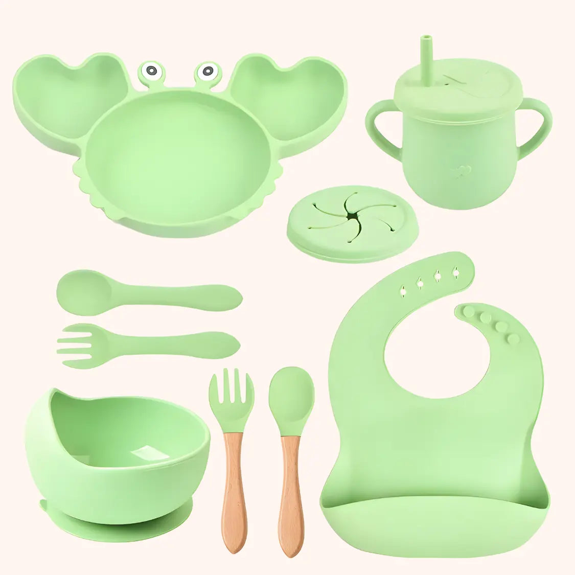 Montessori Silicone Mealtime Set