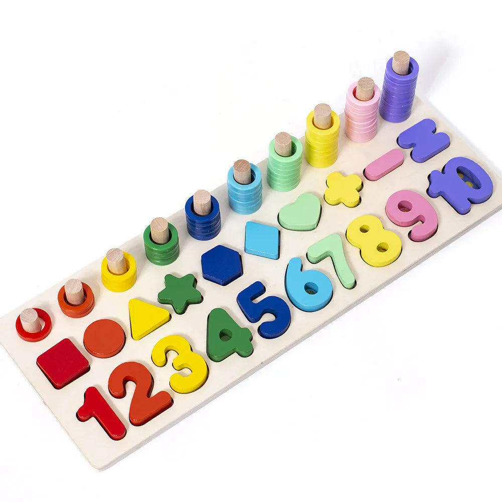 Montessori Puzzle 3-in-1 Wooden Educational Toy