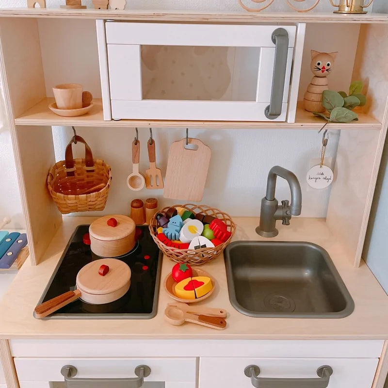 Montesori Log Wooden Kitchen Toy