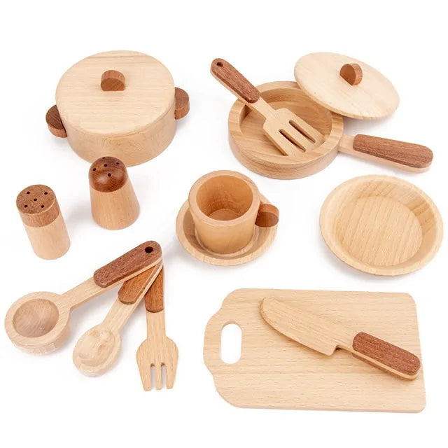 Montesori Log Wooden Kitchen Toy