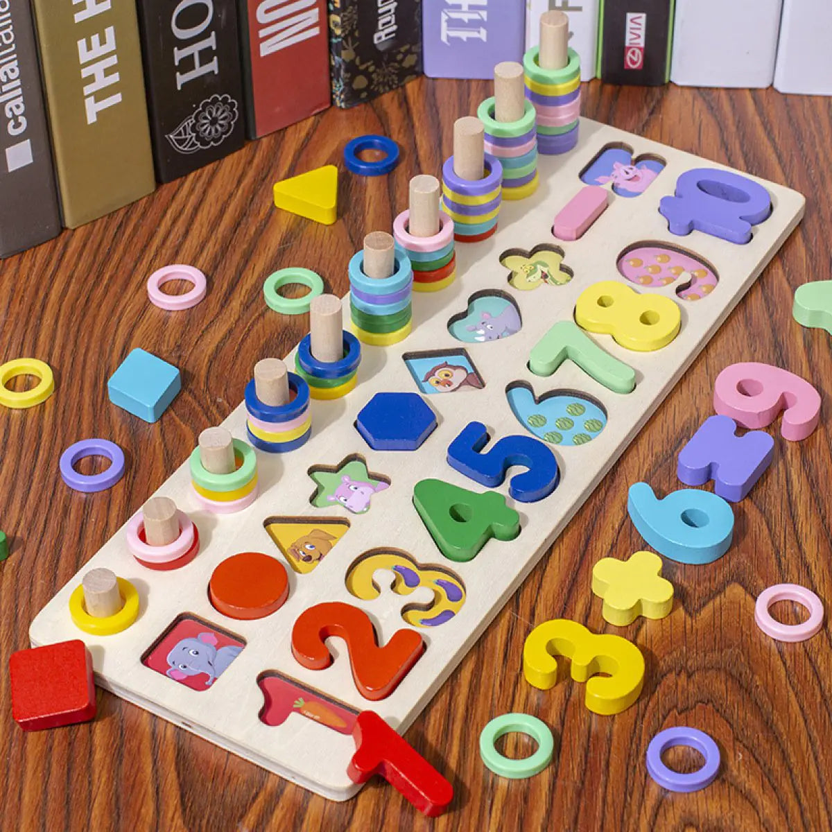 Montessori Puzzle 3-in-1 Wooden Educational Toy