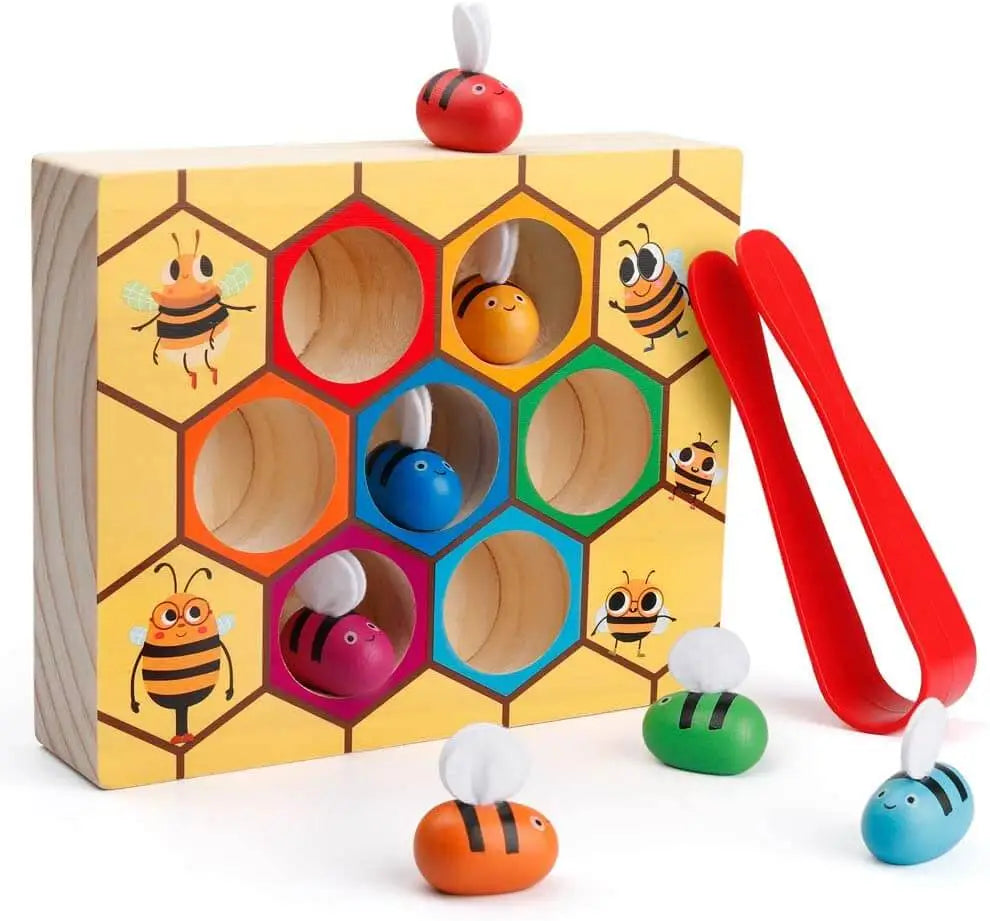 Montessori Bee Wooden Sorting Game