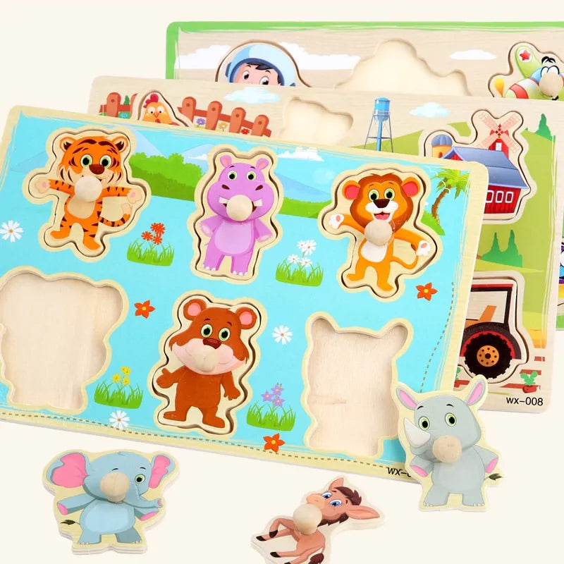 Montessori Toys Wooden Puzzle Board