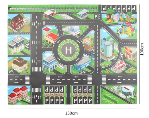 Montessori City Traffic Road Map