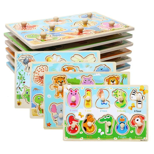 Montessori Toys Wooden Puzzle Board