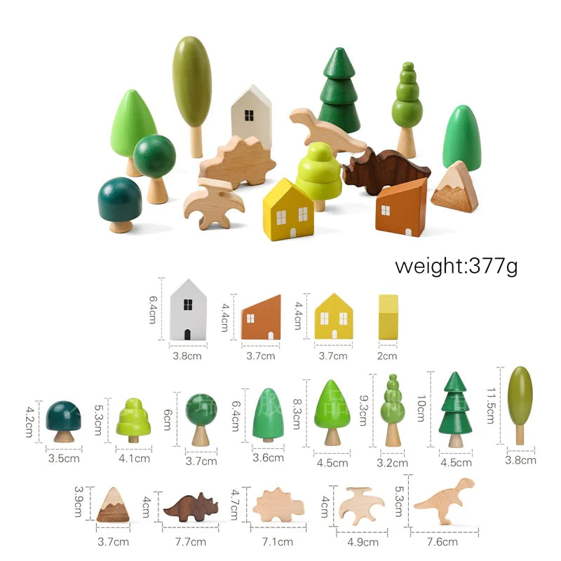 Montessori Wooden Animal Stacking Balance Toy