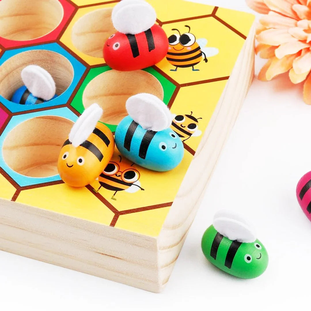 Montessori Bee Wooden Sorting Game