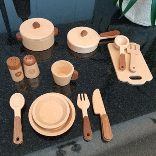 Montesori  Log Wooden Kitchen Toy