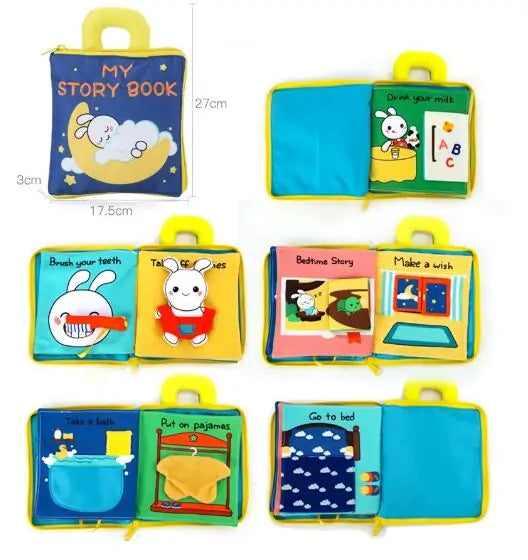 Montessori 3D Soft Cloth Baby Books