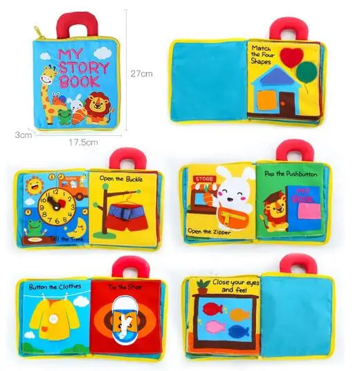 Montessori 3D Soft Cloth Baby Books