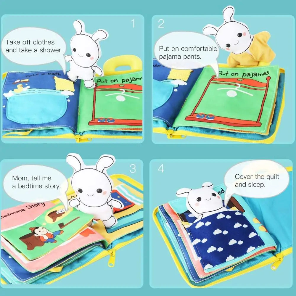 Montessori 3D Soft Cloth Baby Books