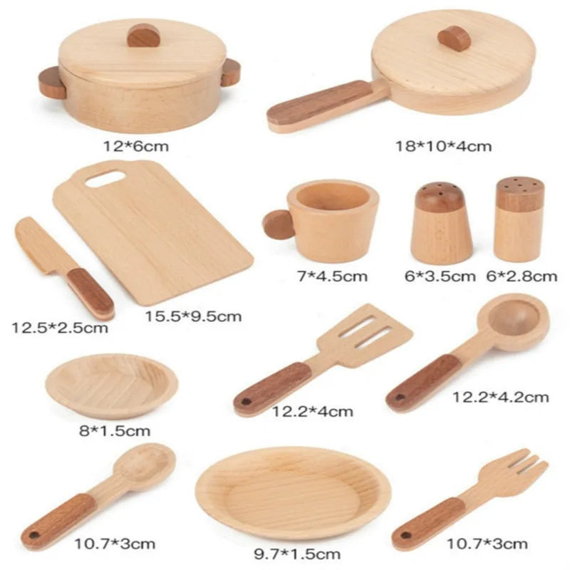 Montesori  Log Wooden Kitchen Toy