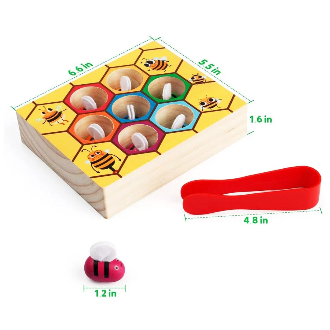 Montessori Bee Wooden Sorting Game