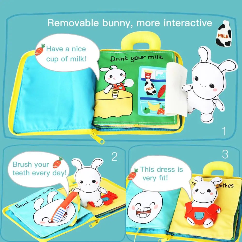 Montessori 3D Soft Cloth Baby Books