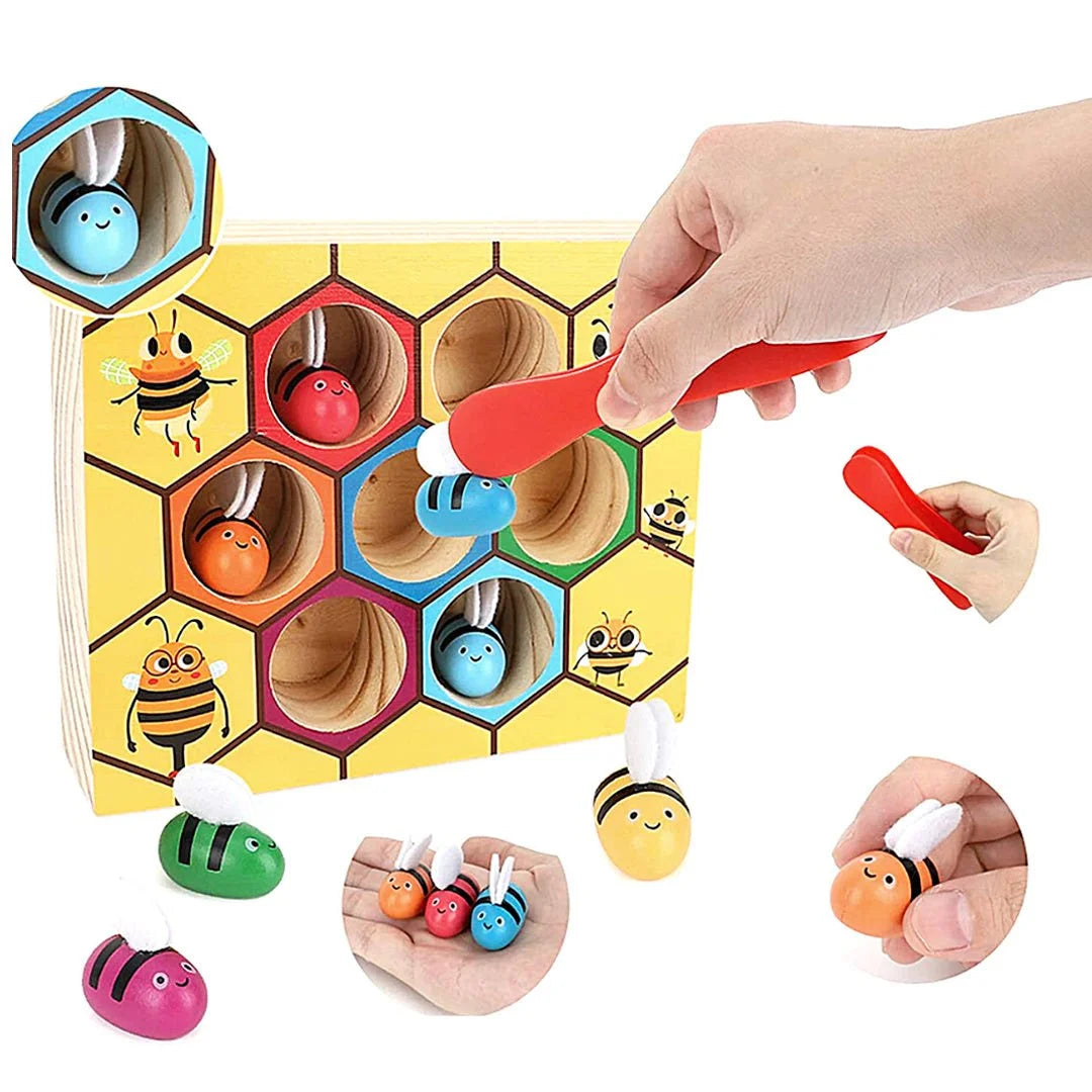 Montessori Bee Wooden Sorting Game